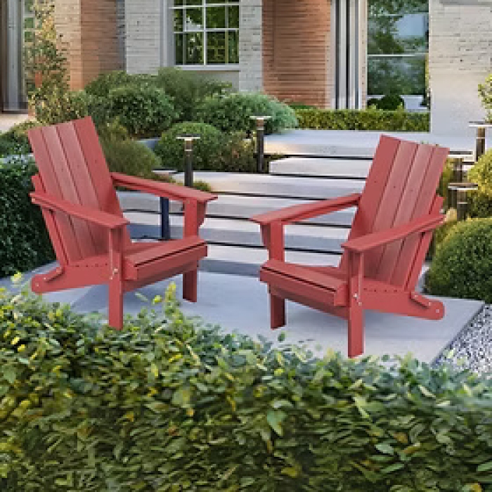 Straight Back Adirondack - Red