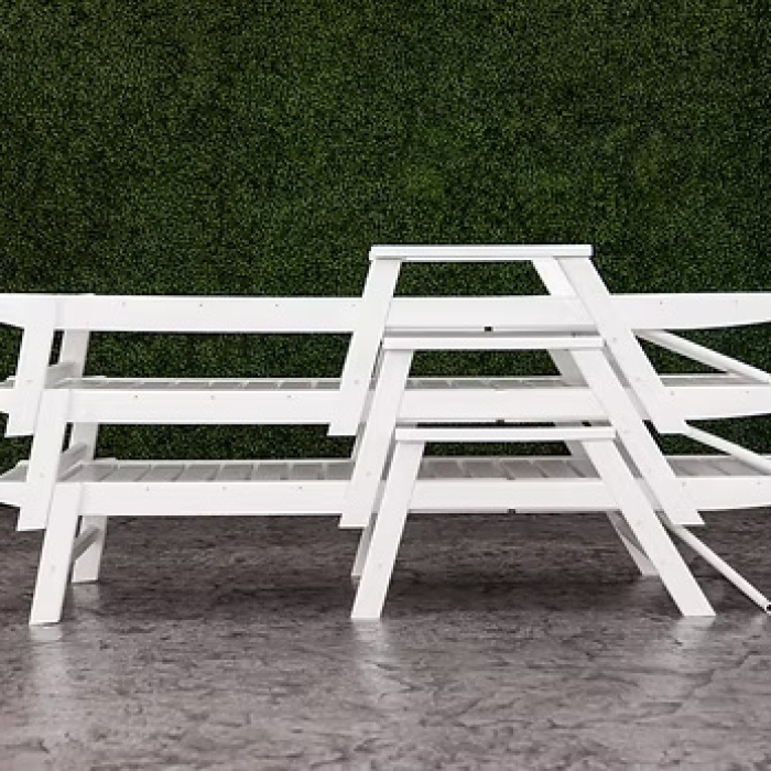 Sun Lounger - White