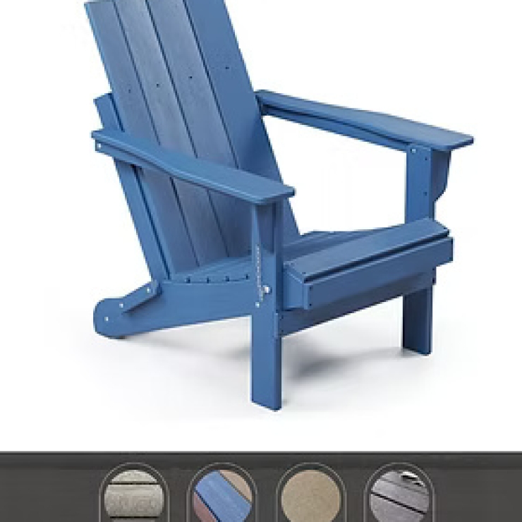 Straight Back Adirondack - Blue